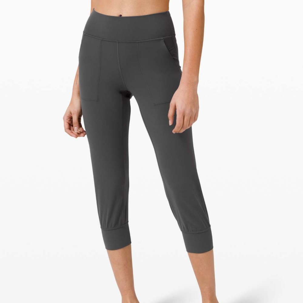 Lululemon high rise Align jogger crop 23" graphite grey sz 4
